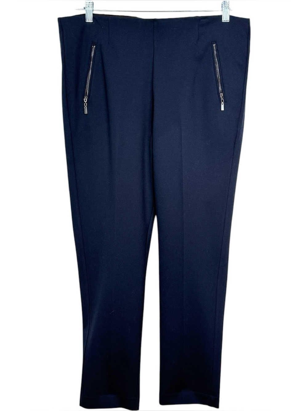 Liverpool Kelsey Slim Leg Ponte Trousers 16W Navy Pull On Career Pants